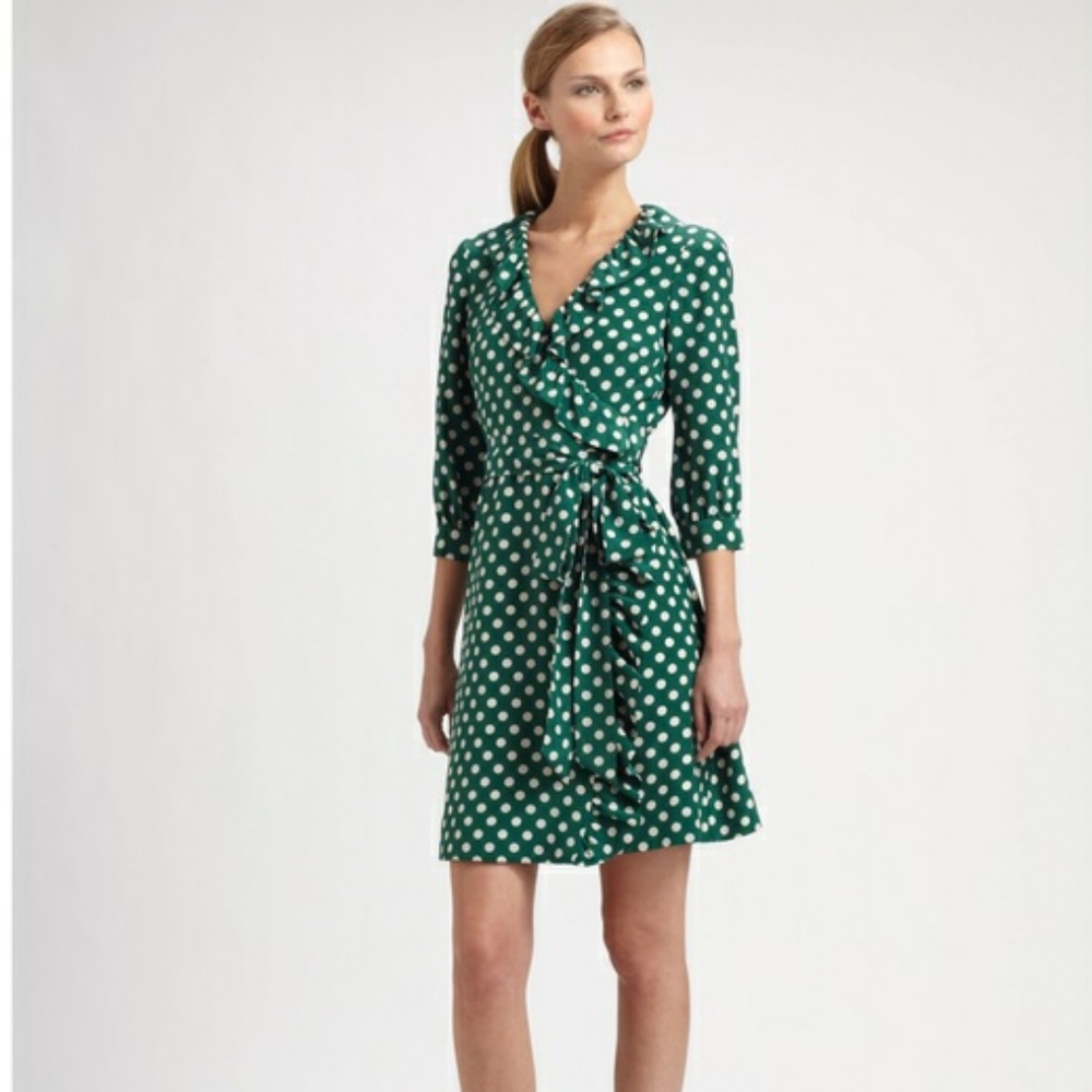 Kate Spade Polka Dot Wrap Dress